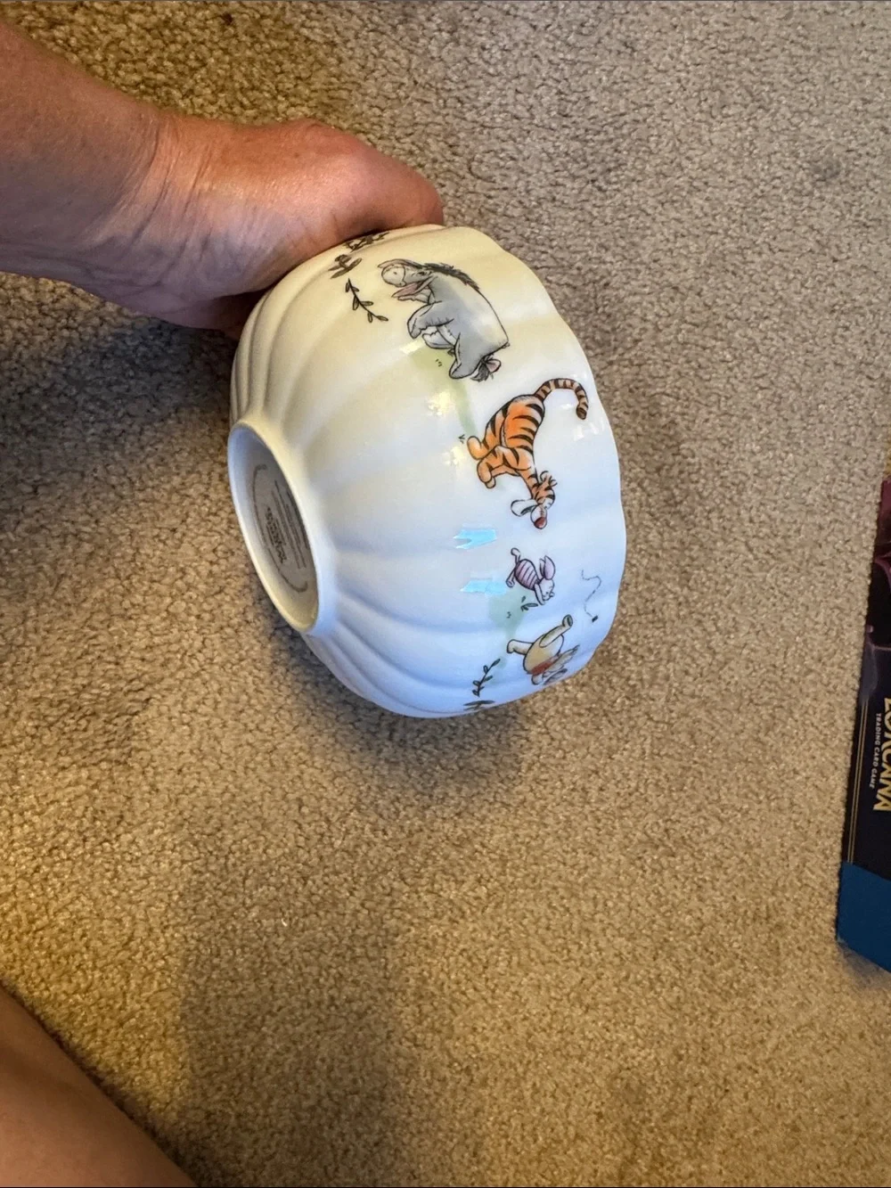 Disney White Winnie the Pooh & Piglet Ceramic Bowl